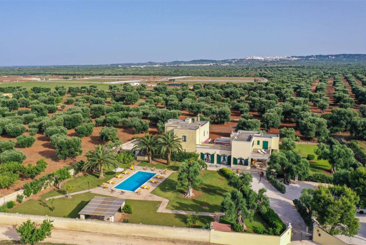 Masseria Puglia Italia - Vista Aerea Proprietà