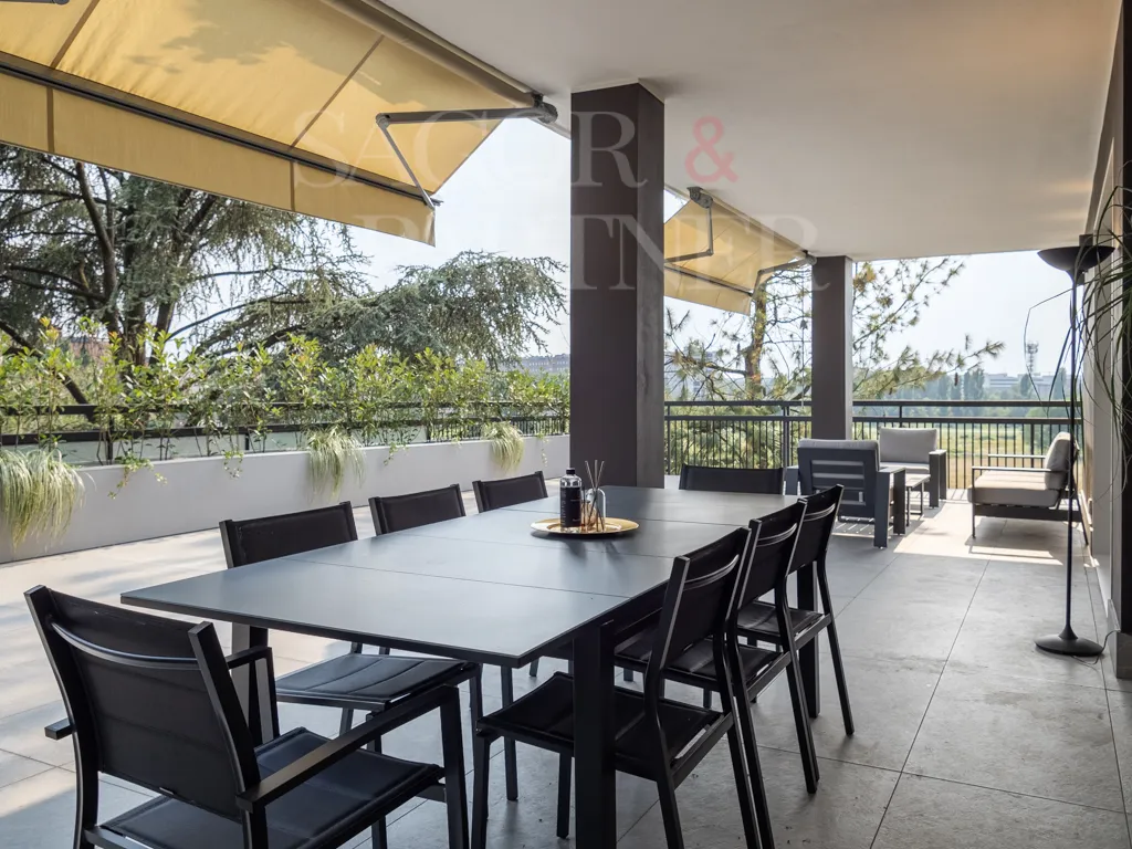 Attico San Siro Milano - Zona Pranzo Esterna